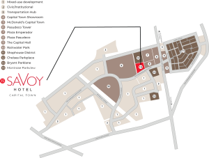 Savoy Hotel Vicinity Map